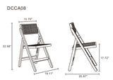 Pullman Folding Dining Chair in Black and Natural Cane (set of 2) by Manhattan Comfort at Eve Furniture