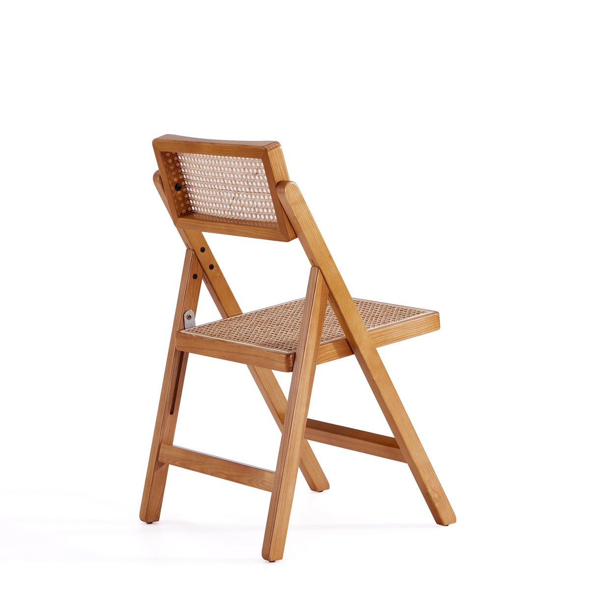 Pullman Folding Dining Chair in Nature Cane (set of 2) by Manhattan Comfort at Eve Furniture