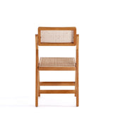 Pullman Folding Dining Chair in Nature Cane (set of 2) by Manhattan Comfort at Eve Furniture