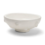 Punto Small White Paper Mache Dotted Centerpiece Bowl by Mercana at Eve Furniture