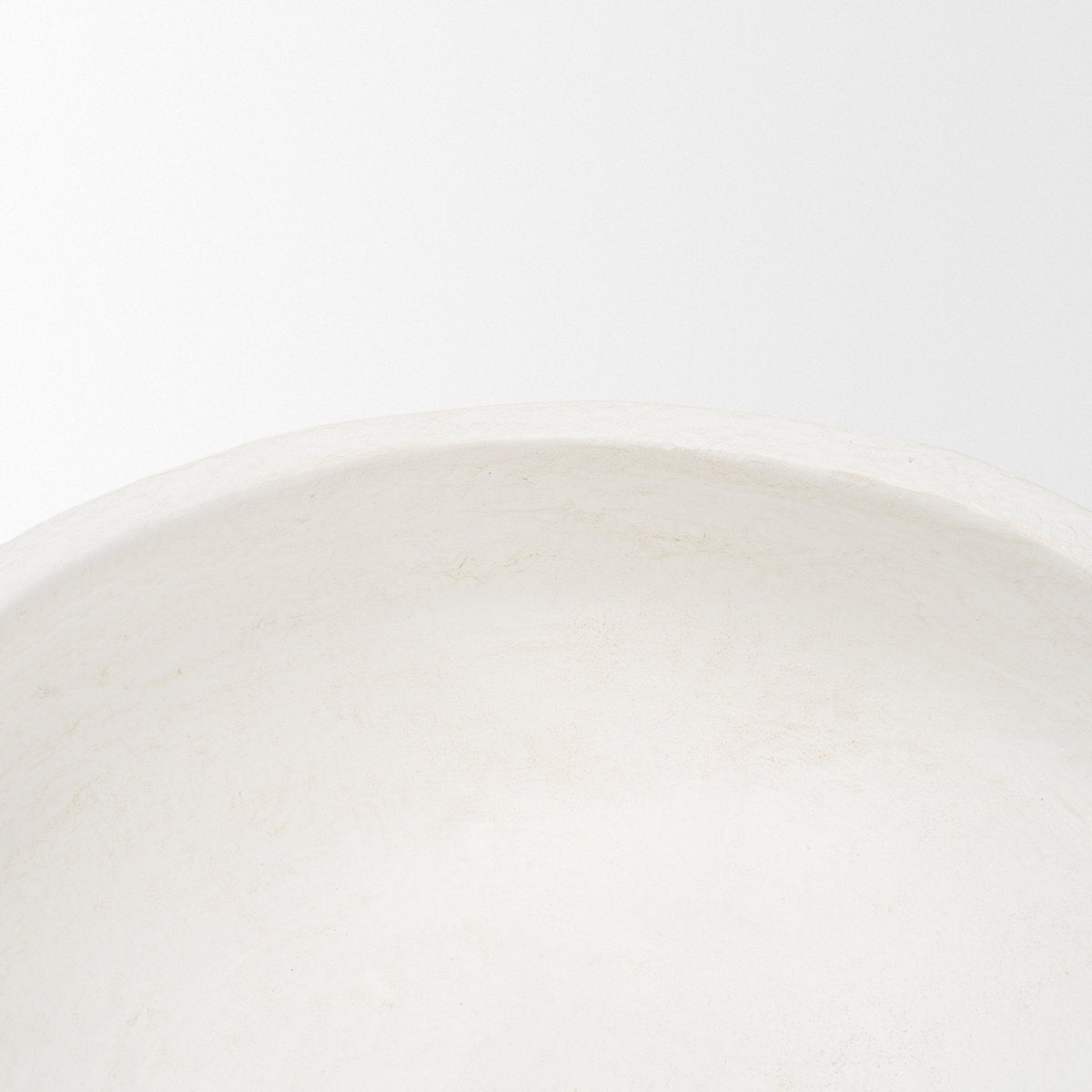Punto Small White Paper Mache Dotted Centerpiece Bowl by Mercana at Eve Furniture