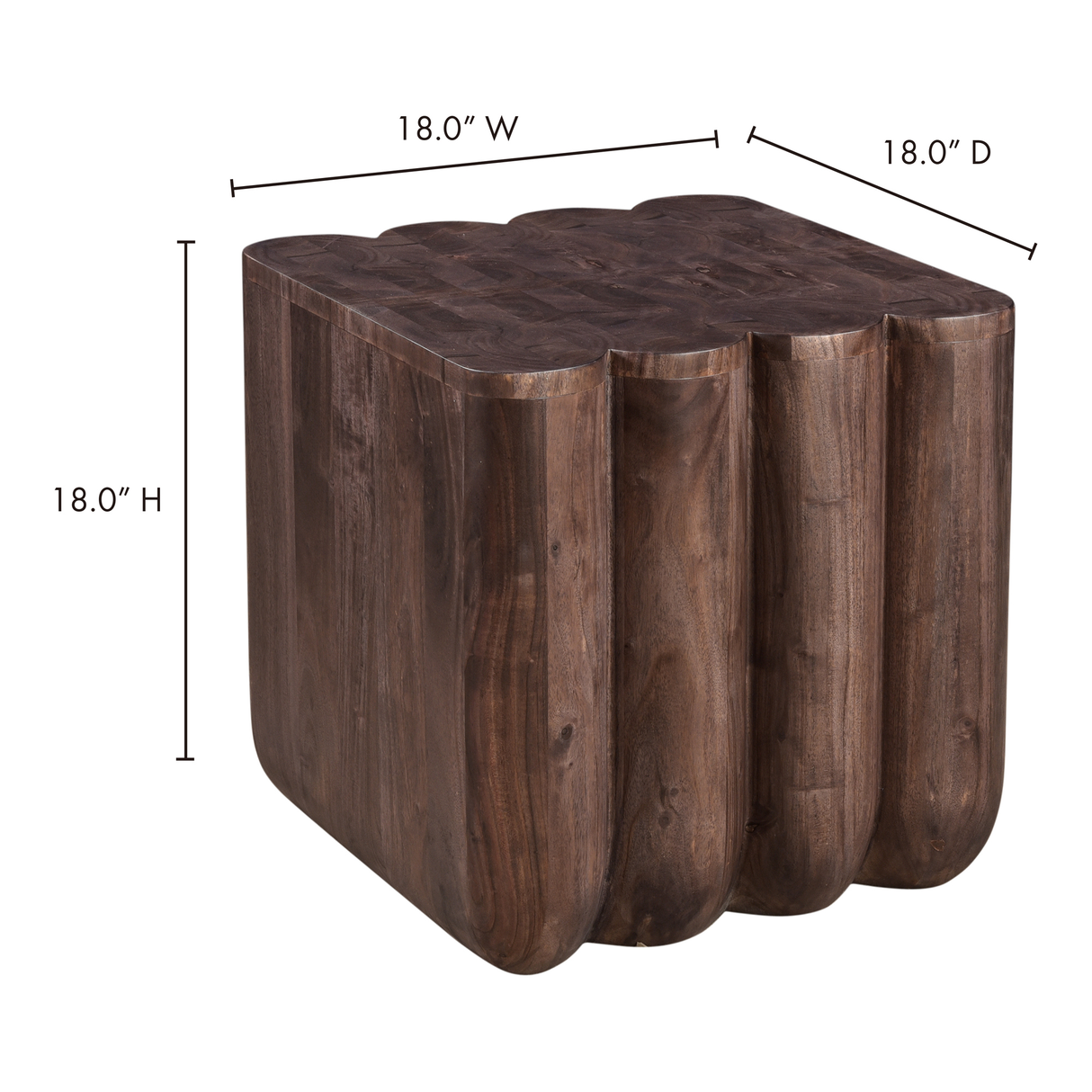 Punyo Espresso Brown Punyo Accent Table by Moe's Home at Eve Furniture