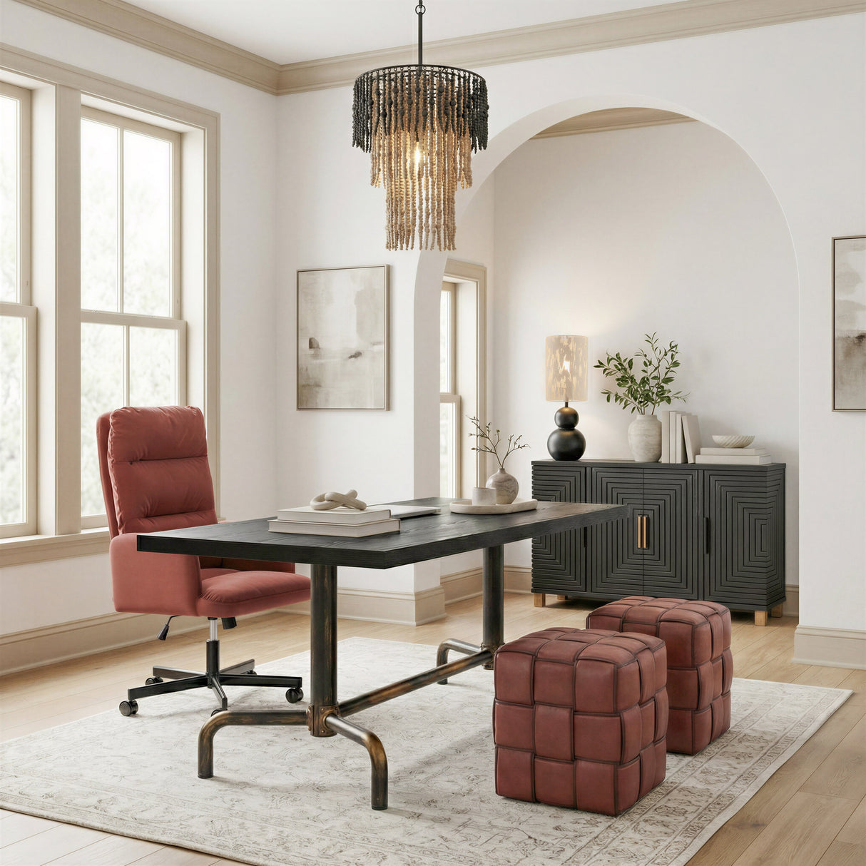 Pupen Beige Table Lamp by Zuomod at Eve Furniture