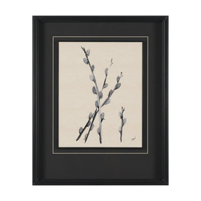 Pussy Willow by Cristina Bartl Villa Hand-Embellished Textured Framed Artwork Matted under Glass by Mercana at Eve Furniture