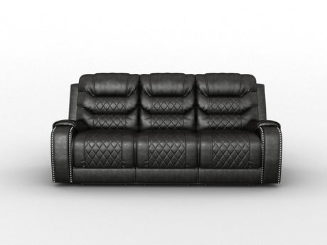 Putnam Brown Power Double Reclining Sofa by Homelegance at Eve Furniture