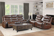 Putnam Brown Reclining Living Room Set by Homelegance at Eve Furniture