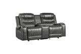 Putnam Gray Reclining Living Room Set by Homelegance at Eve Furniture