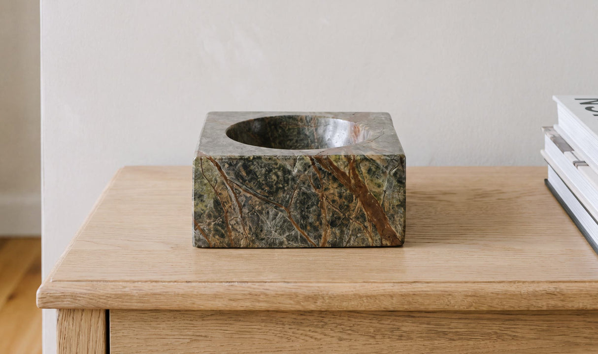 Apollo Marble Catchall Rainforest Green
