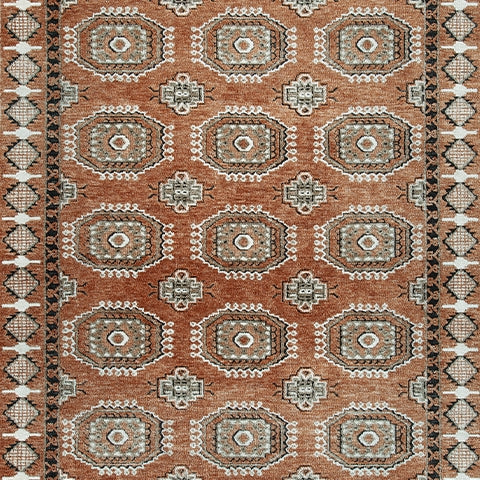 Qaabiz Sienna/Ivory/Black Large Rug by Ashley at Eve Furniture