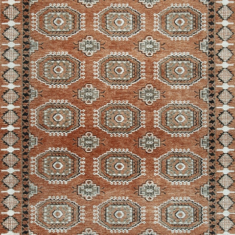 Qaabiz Sienna/Ivory/Black Large Rug by Ashley at Eve Furniture