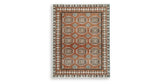 Qaabiz Sienna/Ivory/Black Large Rug by Ashley at Eve Furniture
