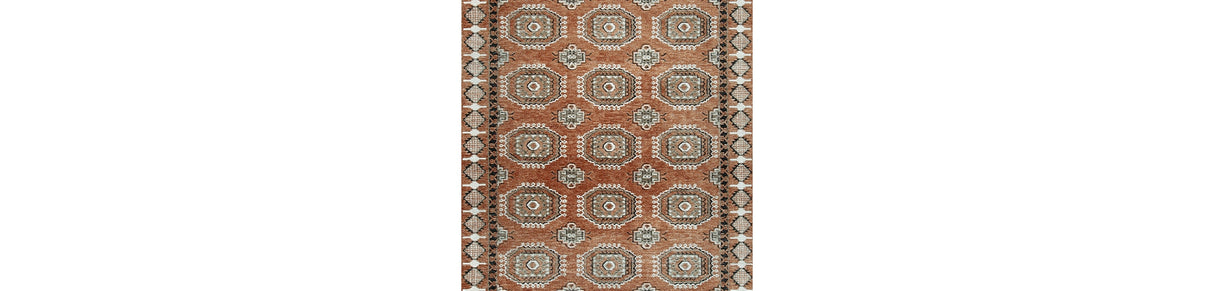 Qaabiz Sienna/Ivory/Black Large Rug by Ashley at Eve Furniture