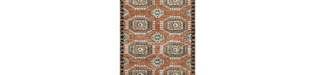 Qaabiz Sienna/Ivory/Black Medium Rug by Ashley at Eve Furniture