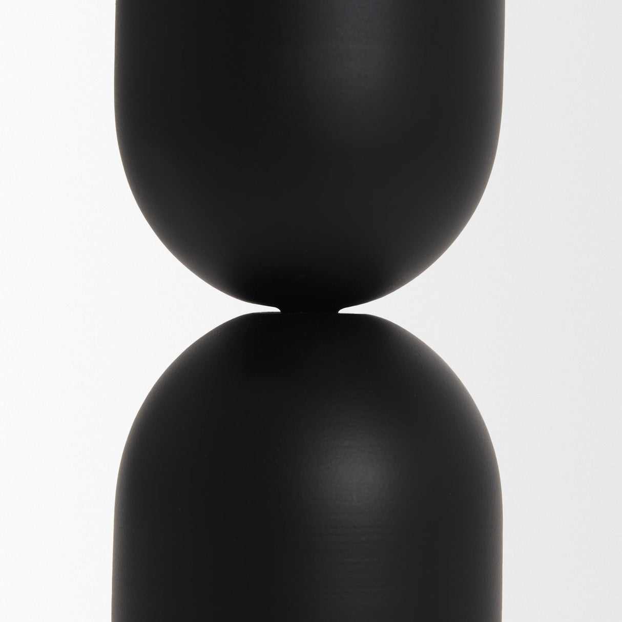 Qamra Tall Black Metal Pillar Candle Holder by Mercana at Eve Furniture