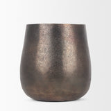Quade Small Gold Metal Planter by Mercana at Eve Furniture