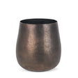 Quade Small Gold Metal Planter by Mercana at Eve Furniture