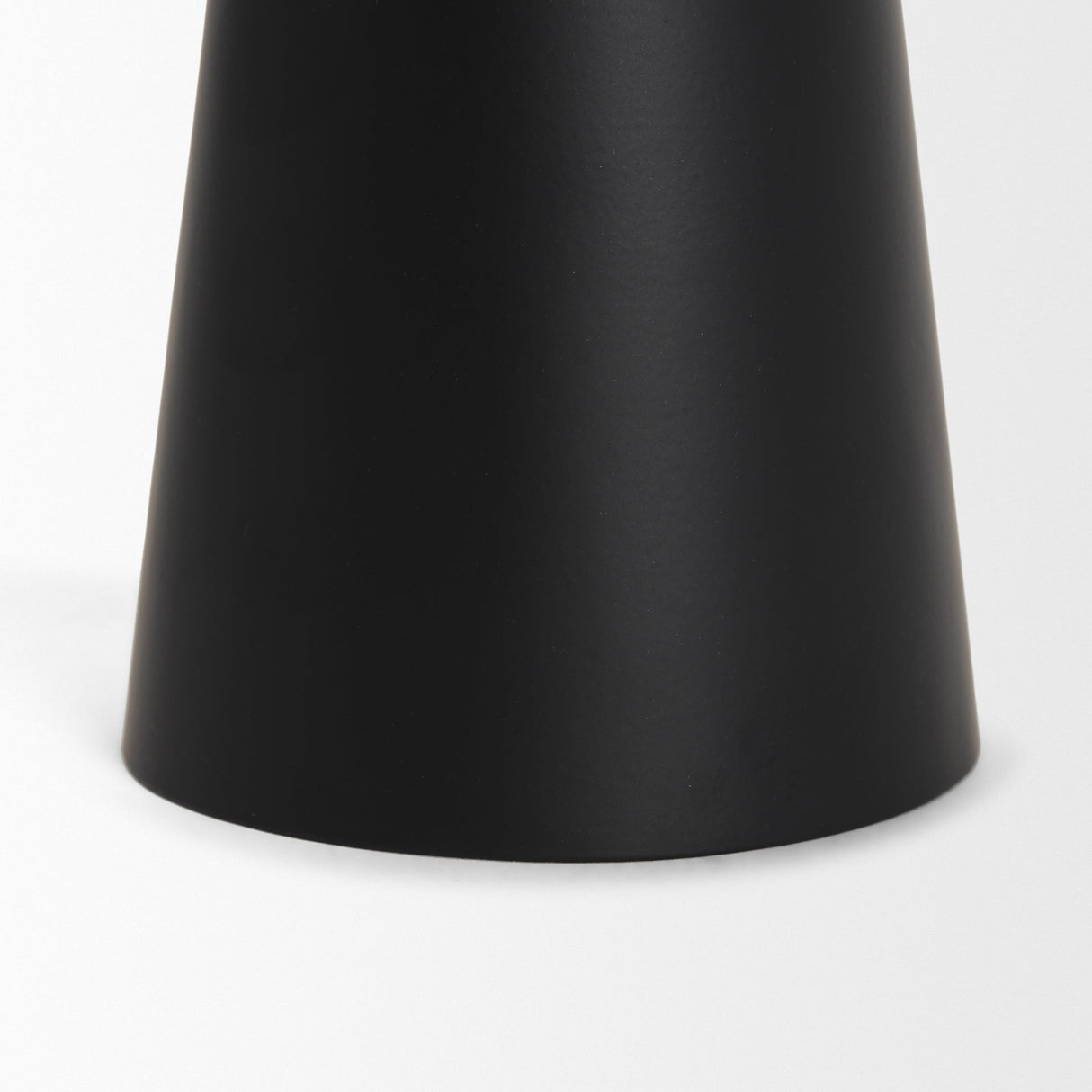 Quadir Medium Matte Black Metal Candle Holder by Mercana at Eve Furniture