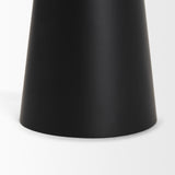 Quadir Medium Matte Black Metal Candle Holder by Mercana at Eve Furniture