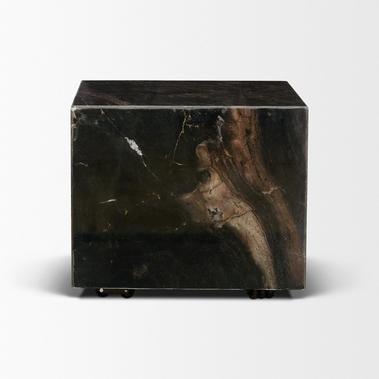 Quadra 20" Solid Cappuccino Marble Square Coffee Table by Mercana at Eve Furniture