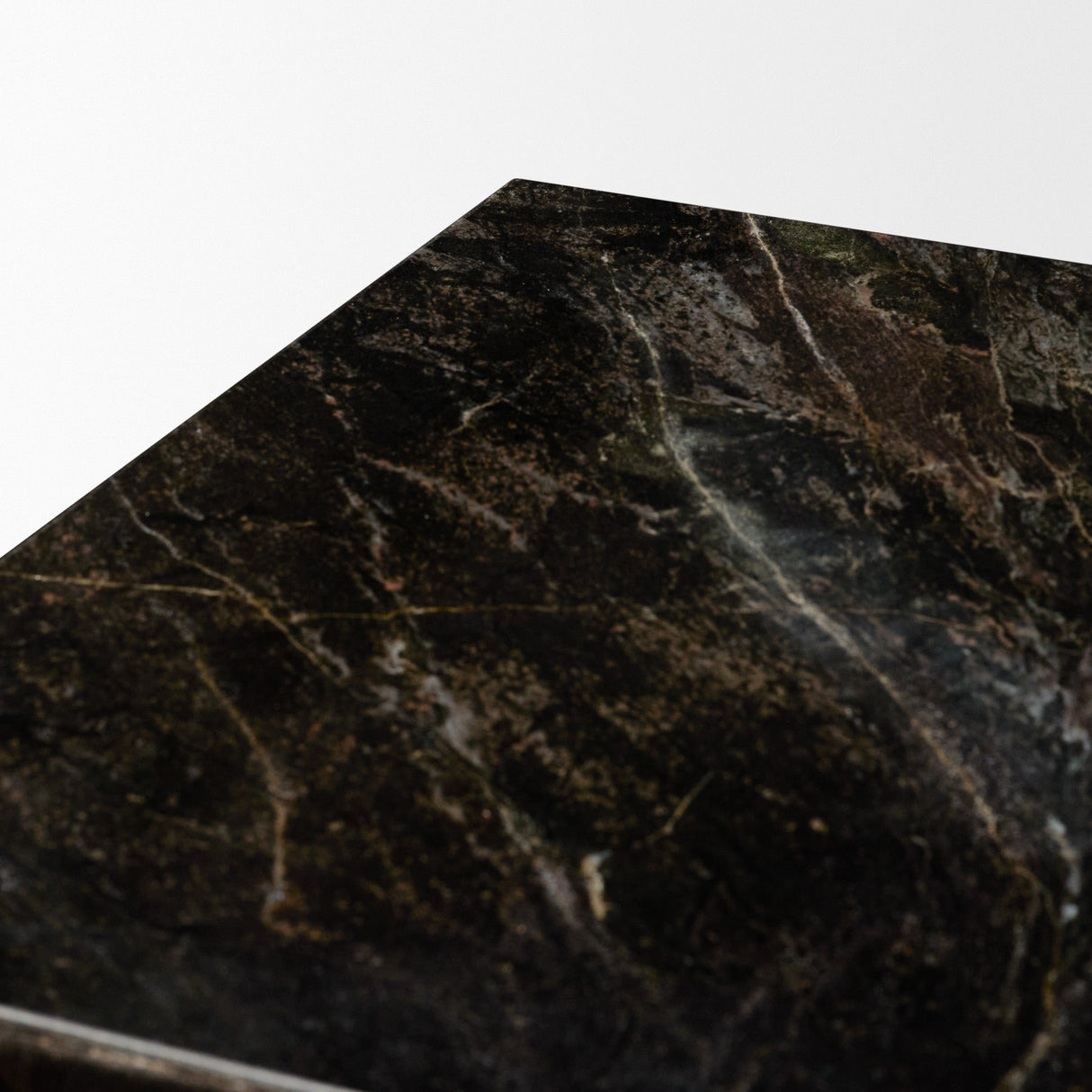 Quadra 20" Solid Cappuccino Marble Square Coffee Table by Mercana at Eve Furniture