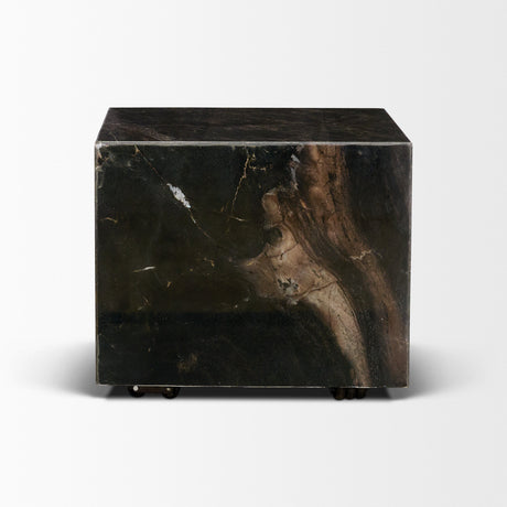 Quadra Solid Cappuccino Marble Square Coffee Table by Mercana at Eve Furniture