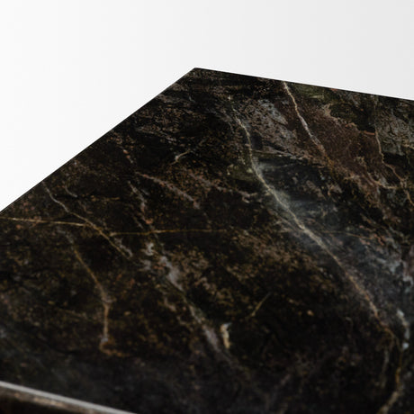 Quadra Solid Cappuccino Marble Square Coffee Table by Mercana at Eve Furniture