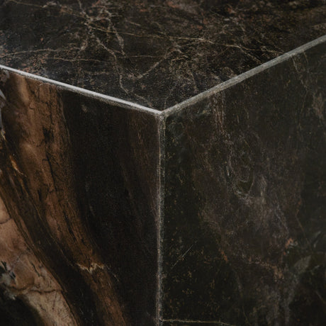 Quadra Solid Cappuccino Marble Square Coffee Table by Mercana at Eve Furniture