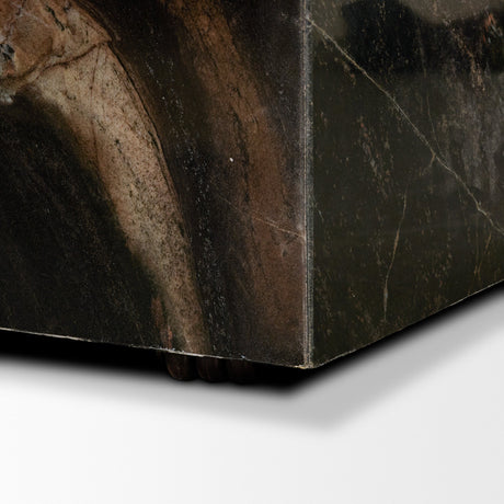 Quadra Solid Cappuccino Marble Square Coffee Table by Mercana at Eve Furniture