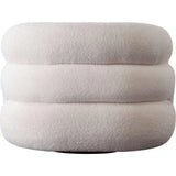 Quantum Swivel Accent Chair in Ivory Sherpa by Diamond Sofa at Eve Furniture