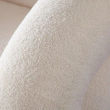 Quantum Swivel Accent Chair in Ivory Sherpa by Diamond Sofa at Eve Furniture