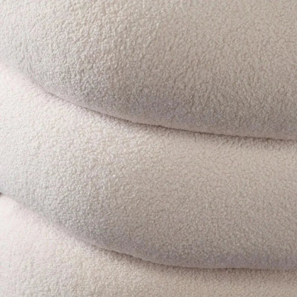 Quantum Swivel Accent Chair in Ivory Sherpa by Diamond Sofa at Eve Furniture