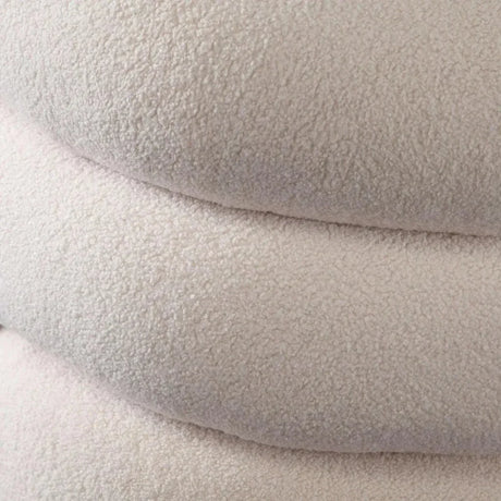 Quantum Swivel Accent Chair in Ivory Sherpa by Diamond Sofa at Eve Furniture