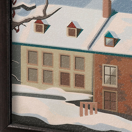Quebec City Go Canada (SM) by Mercana Studio a Hand Embellished Decograph Framed Art Print by Mercana at Eve Furniture