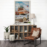 Quebec City Go Canada (XL) by Mercana Studio Hand Embellished Decograph Framed Art Print under Glass by Mercana at Eve Furniture