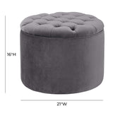 Queen Velvet Storage Ottoman by TOV Furniture at Eve Furniture