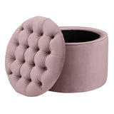 Queen Velvet Storage Ottoman by TOV Furniture at Eve Furniture