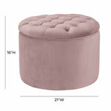 Queen Velvet Storage Ottoman by TOV Furniture at Eve Furniture