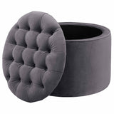 Queen Velvet Storage Ottoman by TOV Furniture at Eve Furniture