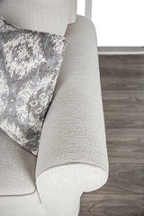 Queensbury White Upholstery Living Room Set by Furniture of America at Eve Furniture
