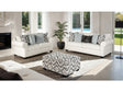 Queensbury White Upholstery Living Room Set by Furniture of America at Eve Furniture