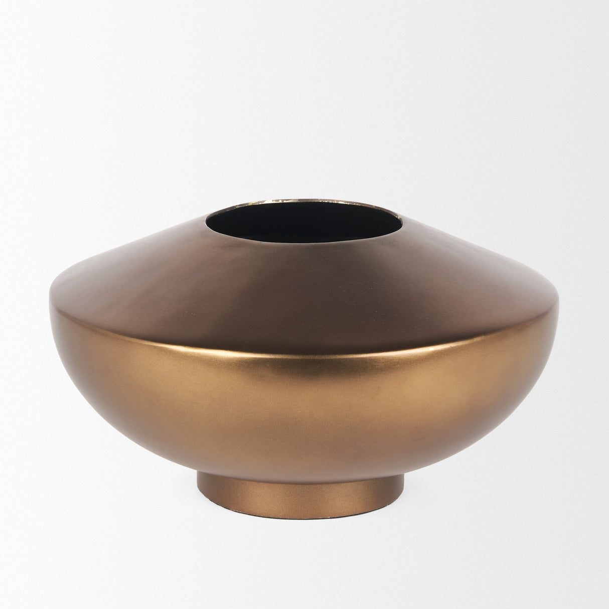 Quiana Large Gold Metal Vase by Mercana at Eve Furniture
