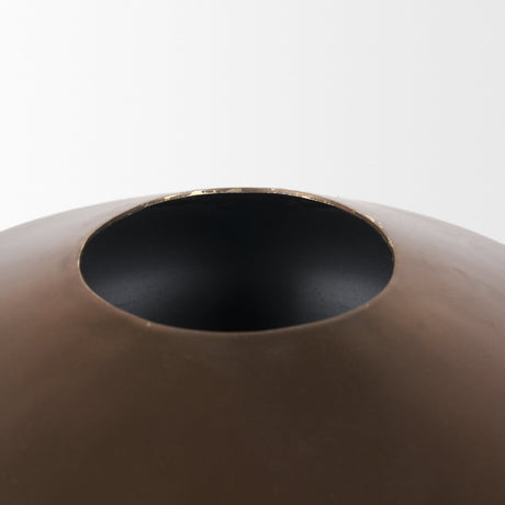 Quiana Large Gold Metal Vase by Mercana at Eve Furniture