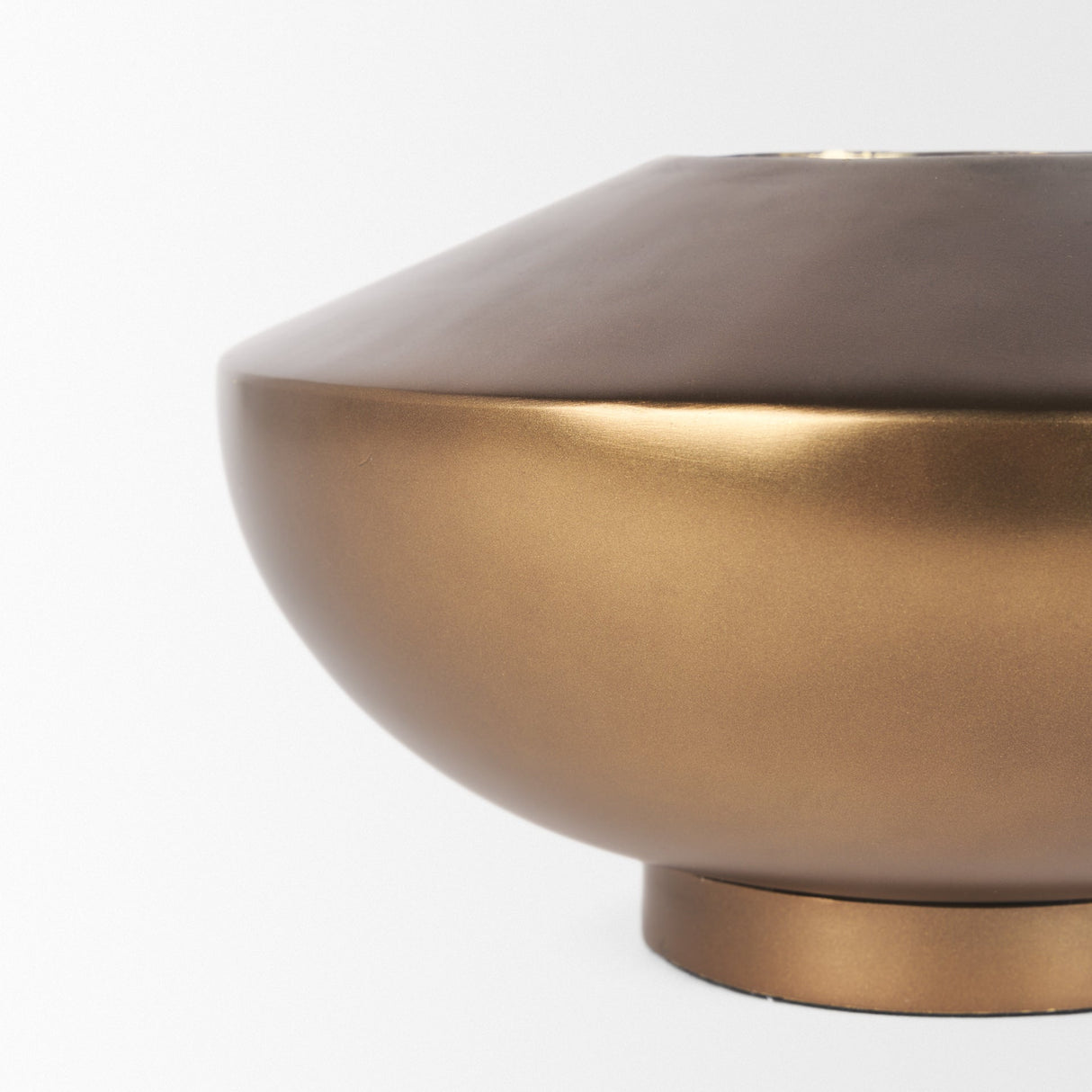 Quiana Large Gold Metal Vase by Mercana at Eve Furniture