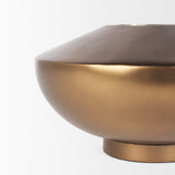 Quiana Large Gold Metal Vase by Mercana at Eve Furniture