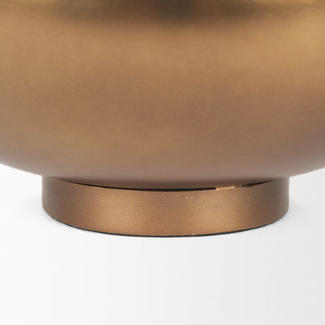Quiana Large Gold Metal Vase by Mercana at Eve Furniture