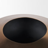 Quiana Medium Textured Gold Metal Vase by Mercana at Eve Furniture