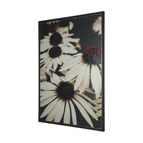 Quiet by Olivia Joy StClaire Hand-Embellished Textured Framed Canvas Art Print by Mercana at Eve Furniture
