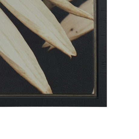 Quiet by Olivia Joy StClaire Hand-Embellished Textured Framed Canvas Art Print by Mercana at Eve Furniture