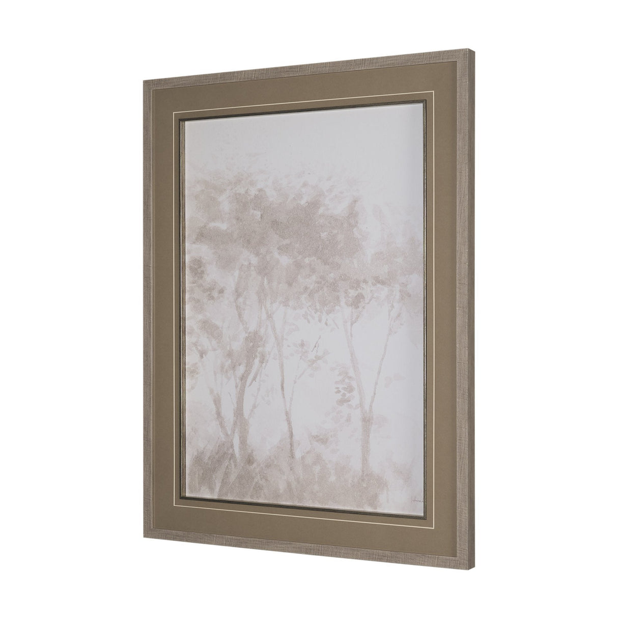 Quiet Canopy I by Mercana Studio Hand-Embellished Framed Artwork Matted under Glass by Mercana at Eve Furniture