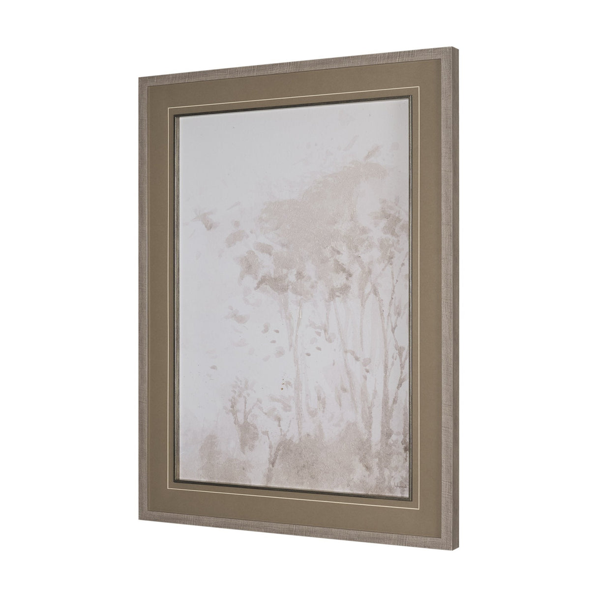 Quiet Canopy III by Mercana Studio Hand-Embellished Framed Artwork Matted under Glass by Mercana at Eve Furniture